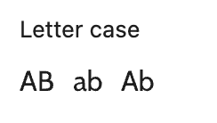 Letter case setting in the Verse block