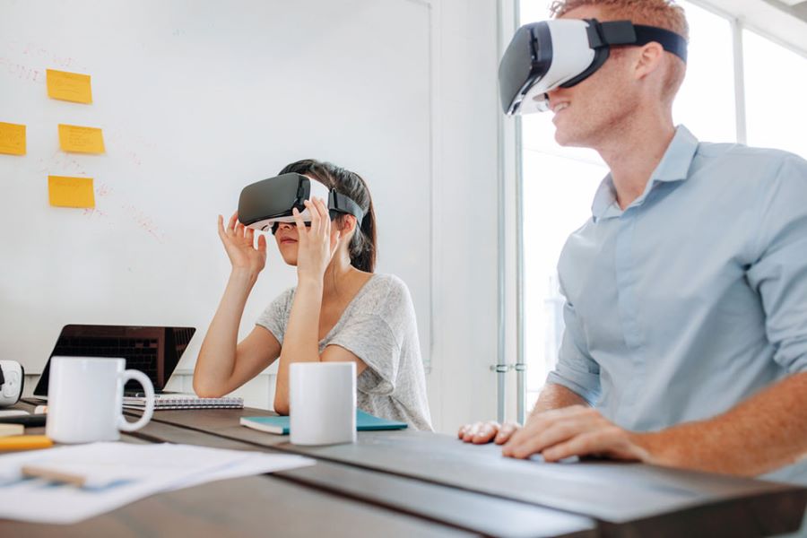 wawancara kerja dengan virtual reality