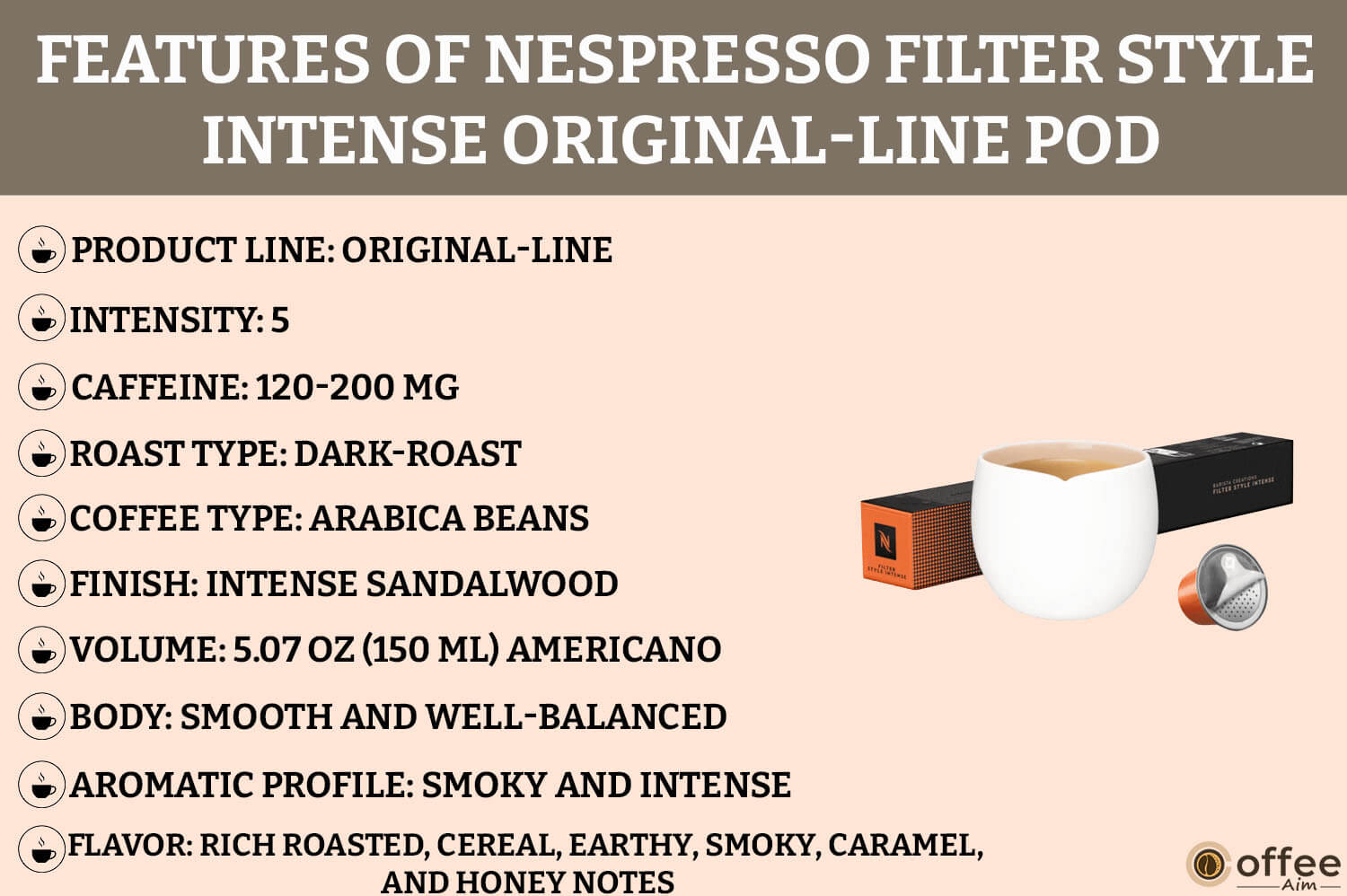 Filter Style Intense Coffee Pods