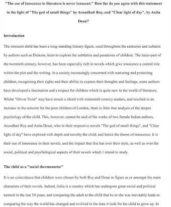 Aqa Gcse English Literature Sample Essays
