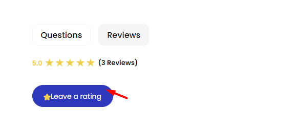 leaving a rating under the course.