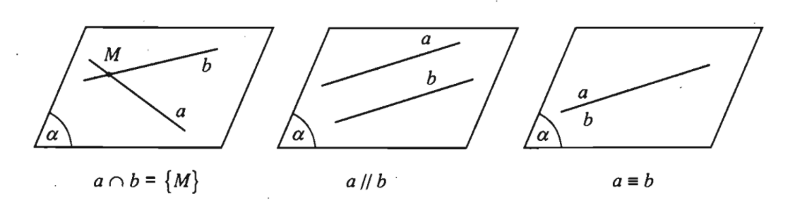 các vị trí tương đối của hai đường thẳng