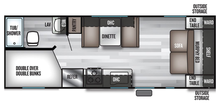 Floorplan of Forest River RV at O'Connor