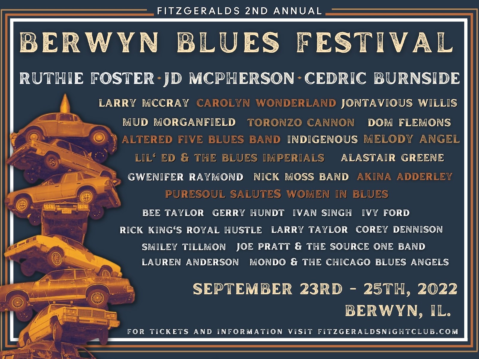 2ND ANNUAL BERWYN BLUES FESTIVAL 3DAY PASS