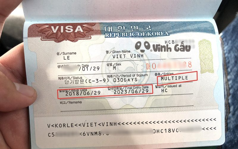 Cách xin visa Hàn Quốc 