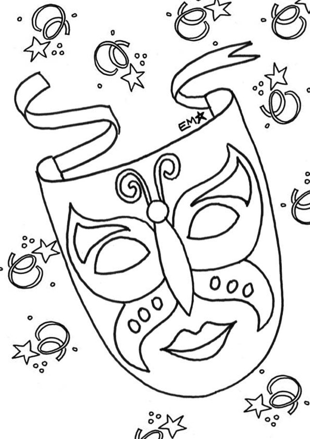 máscara de carnaval desenho para imprimir