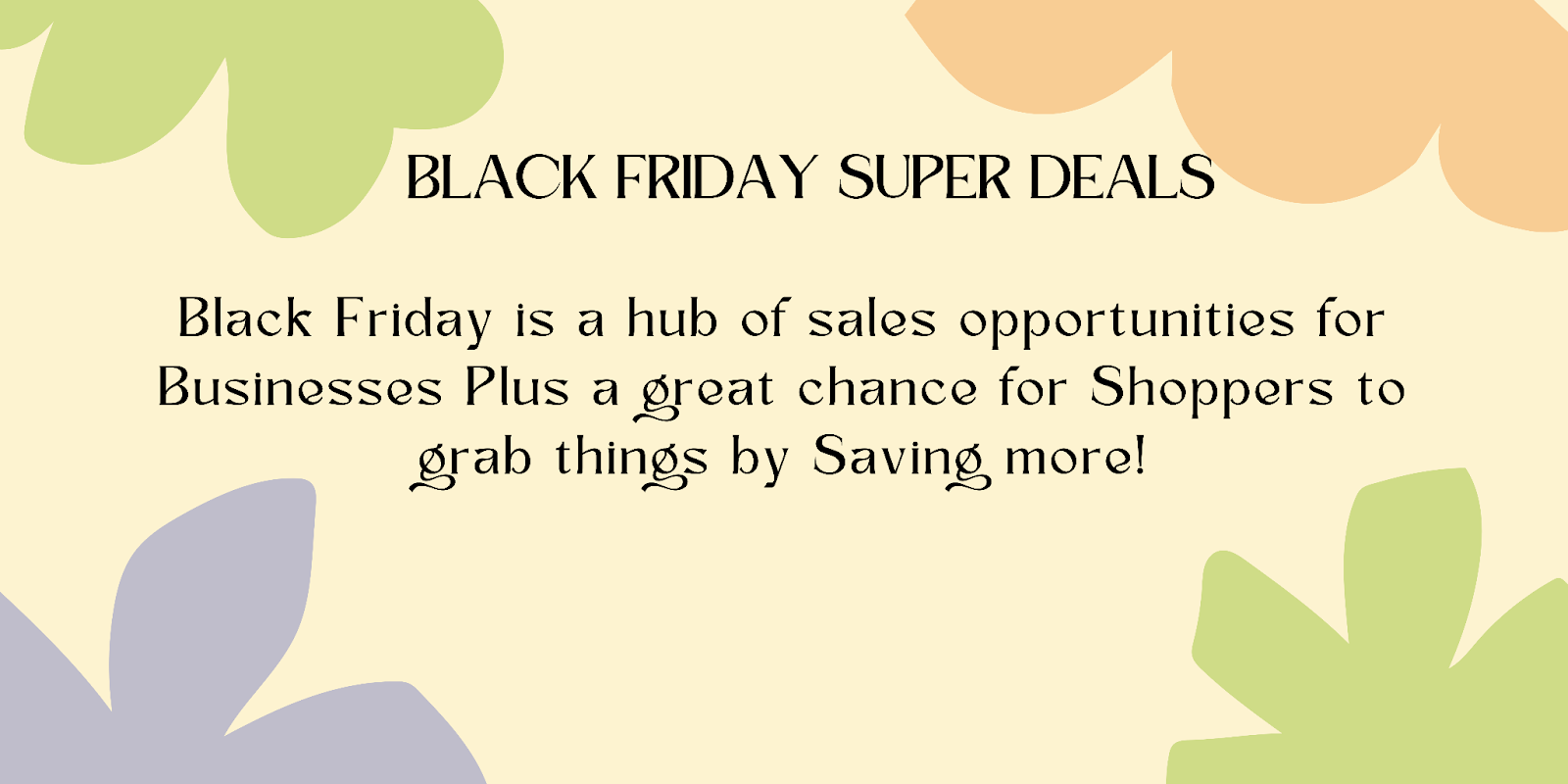 Black Friday Concept; Elaborated Here