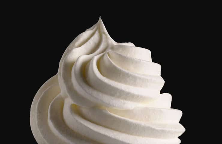 Whipped cream should not be used instead of lubricant