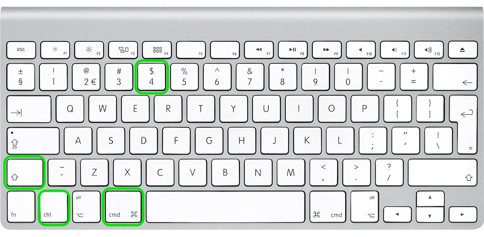 shortcut key for print mac screen