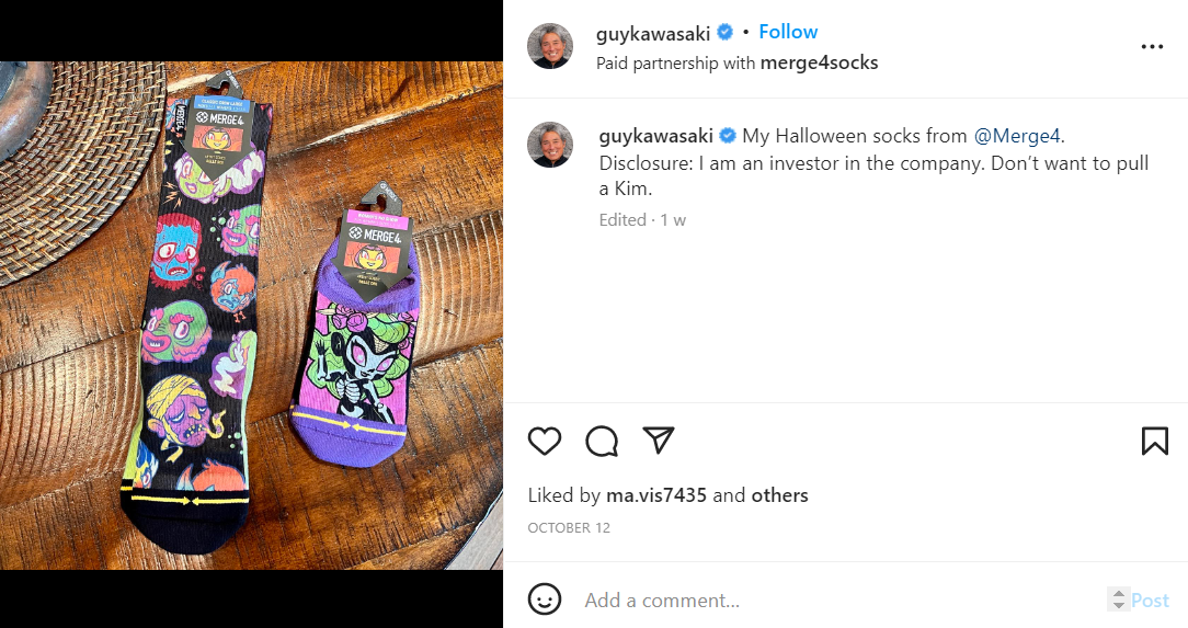 Guy Kawasaki on Instagram.