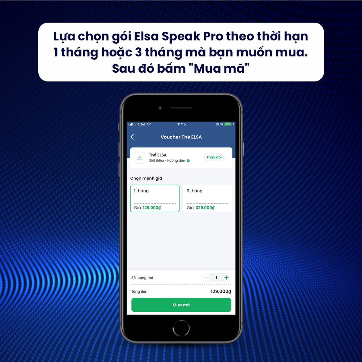 Chọn mua gói Elsa Speak Pro