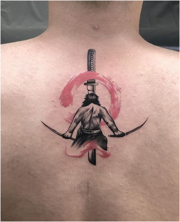 Double Sword Samurai Tattoo