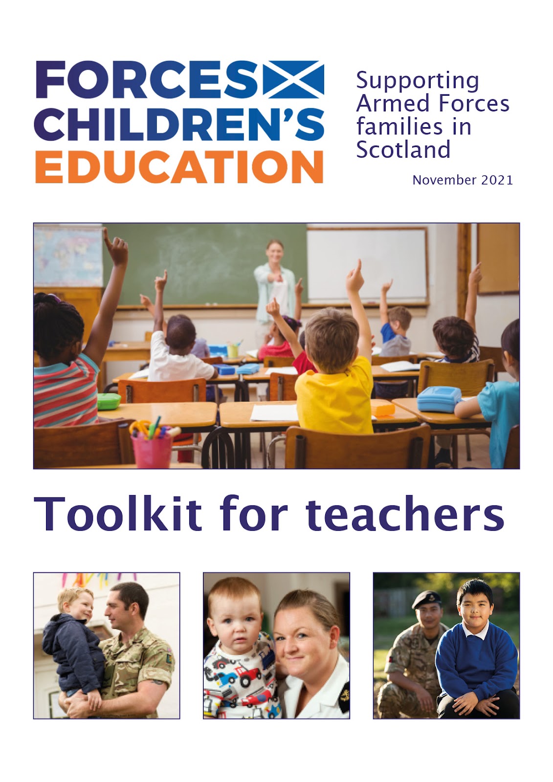 The cover of Forces Children's Education's new Toolkit for teachers document
