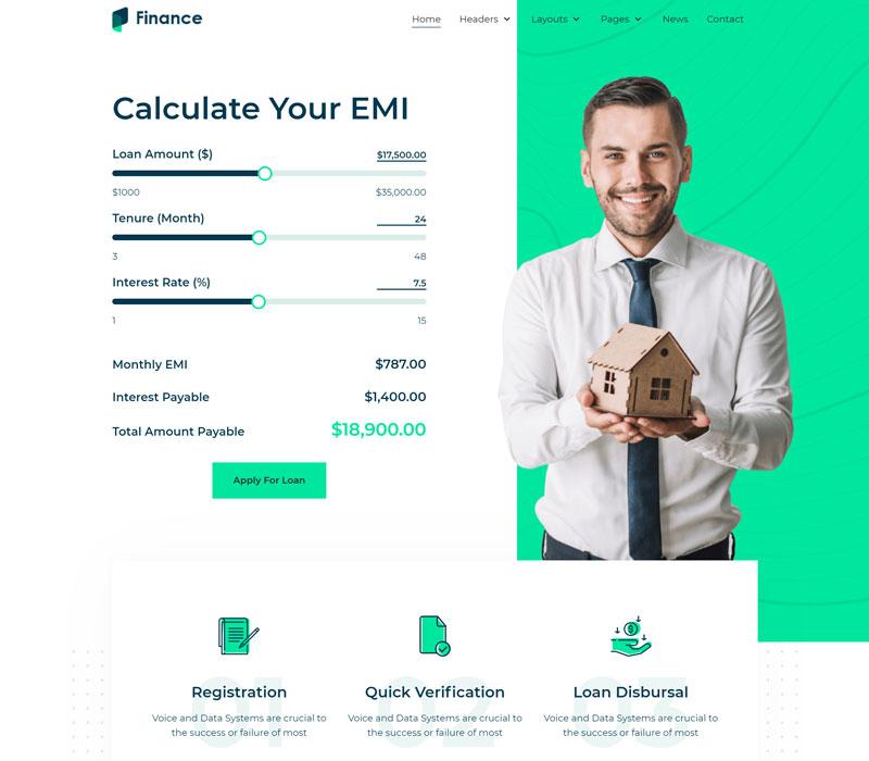 JD Finance Joomla Template