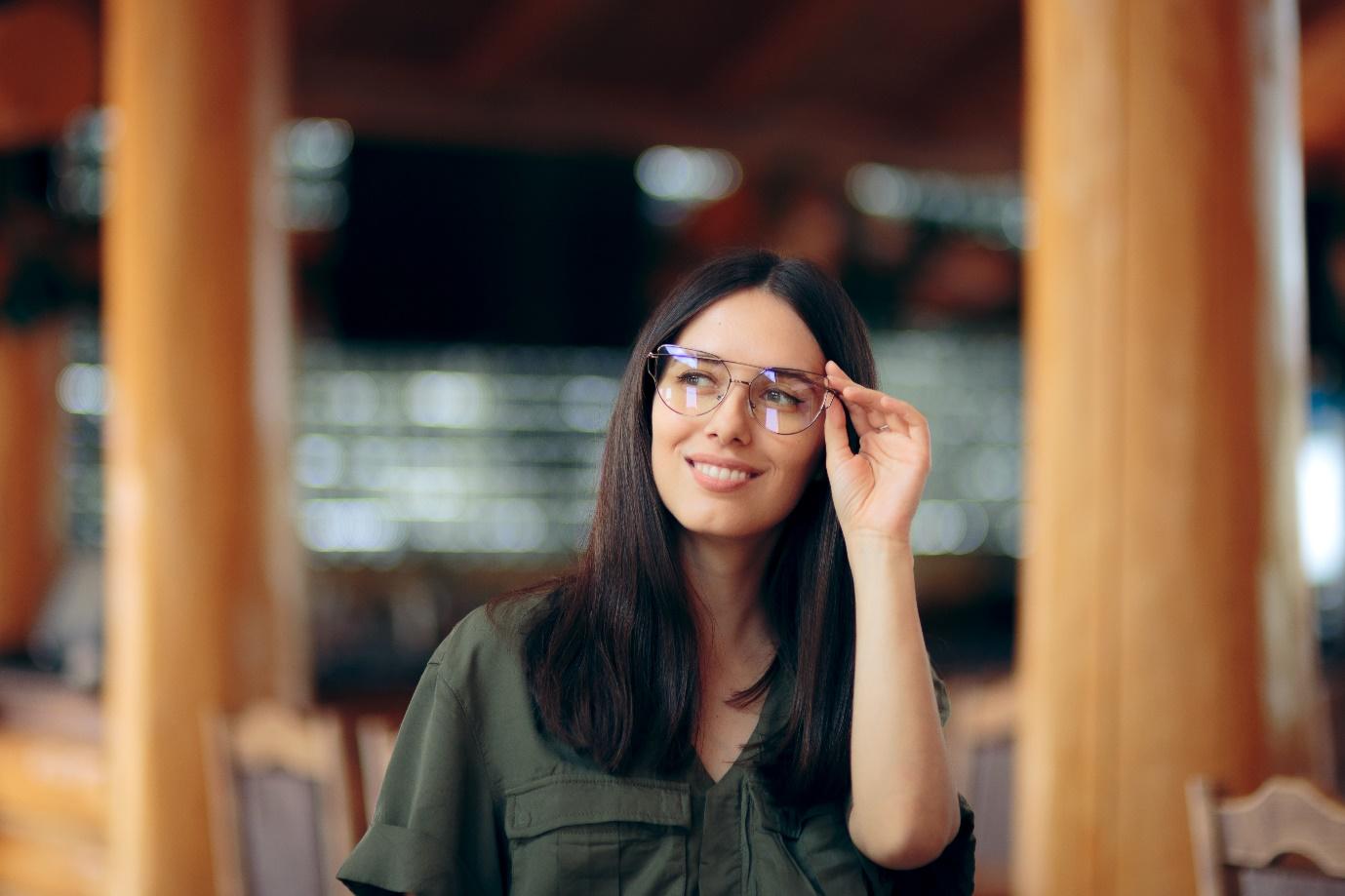 A person wearing glasses  Description automatically generated with low confidence
