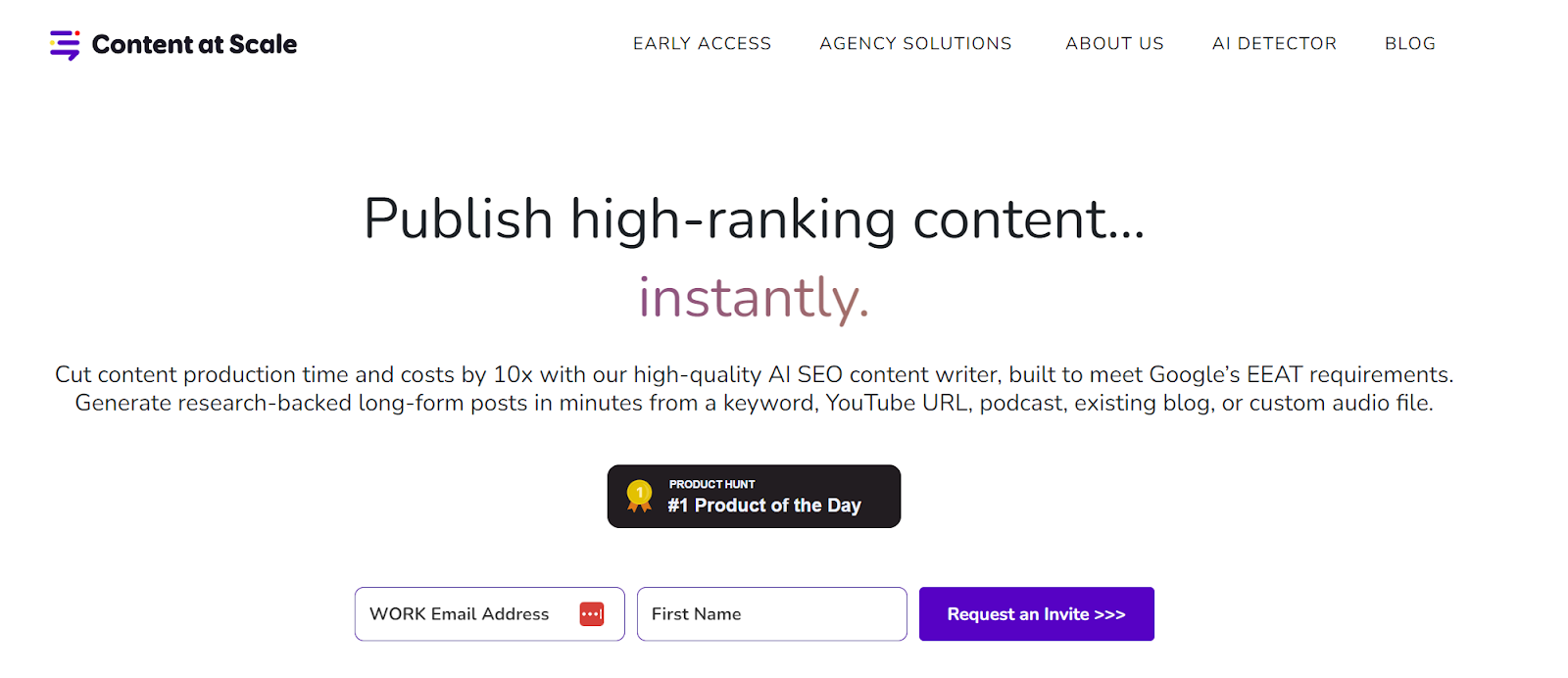 Content At Scale AI writer