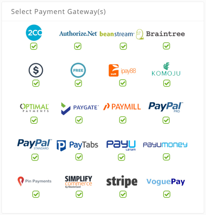 gateways de pagamento