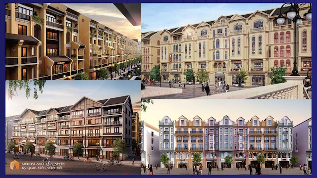 Sức hút của shophouse canal district tại dự án merryland quy nhơn