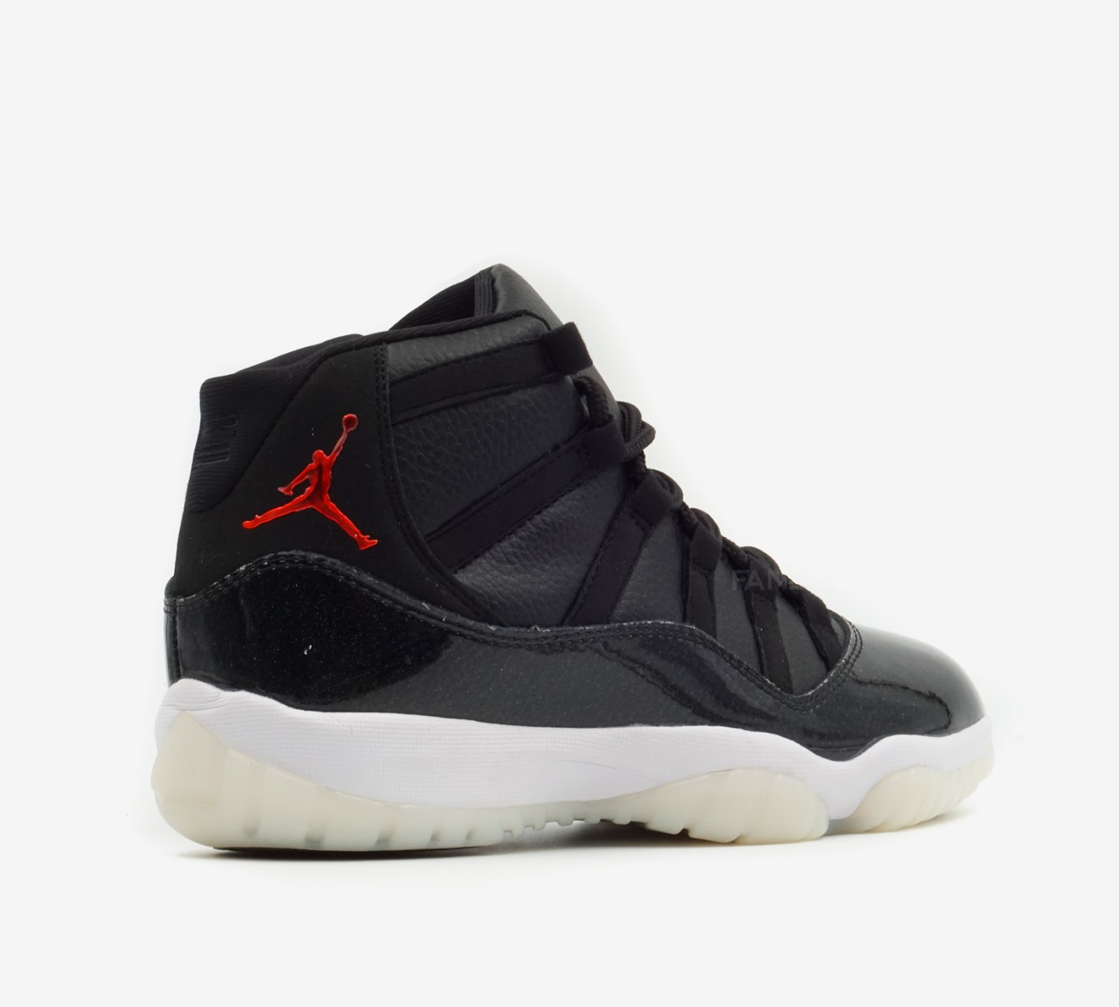 Giày Nike Air Jordan 11 Retro  72-10  Black/Gym Red-White