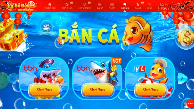 bắn cá đổi thưởng