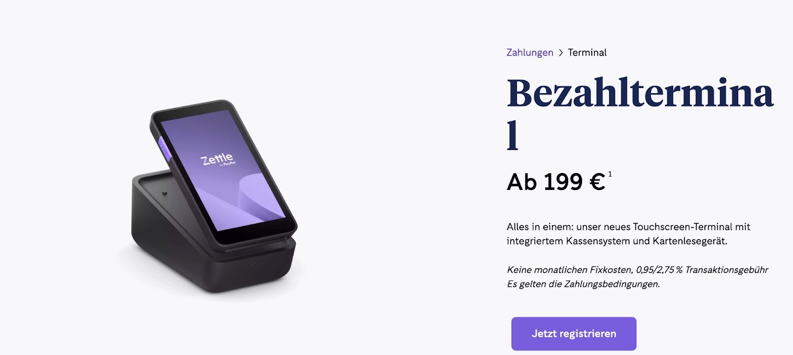 Bezahlterminal Zettle