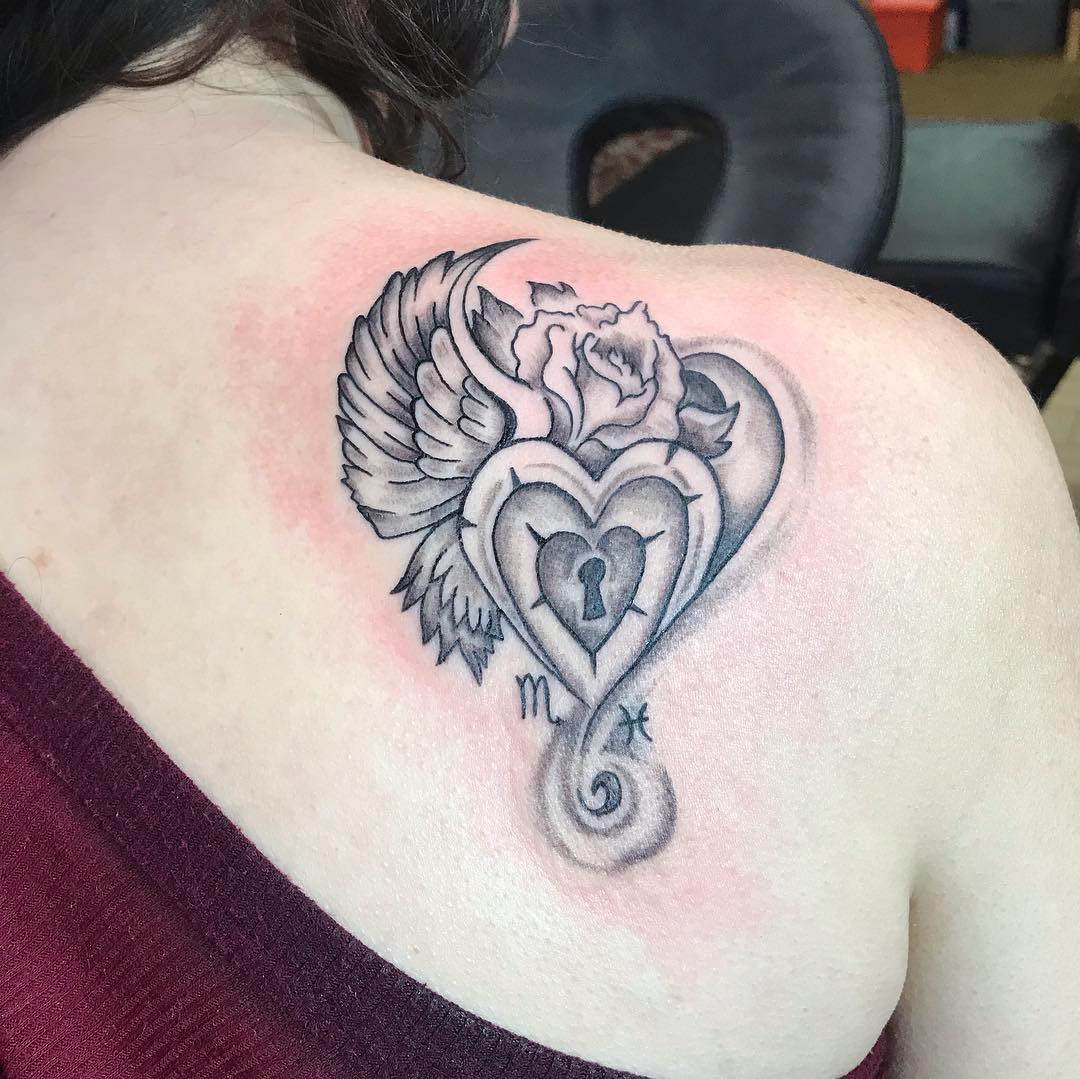 Heart With Wings Tattoo