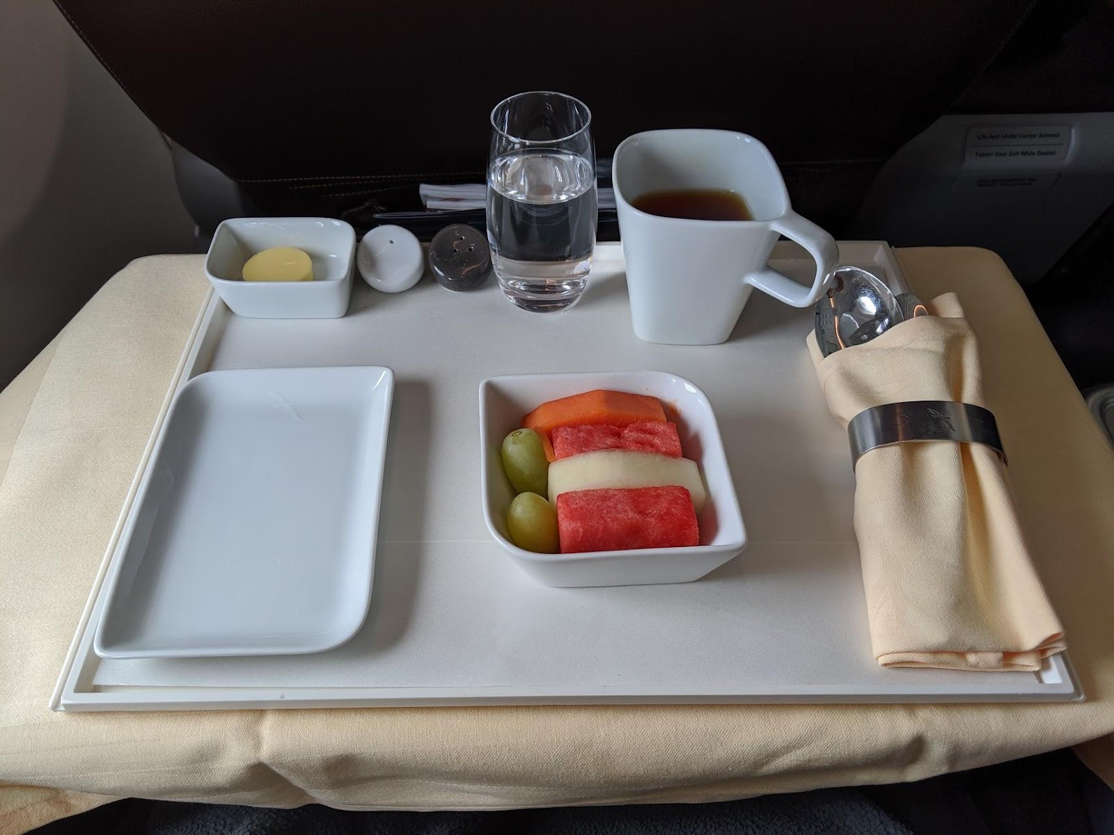 SilkAir Business Class Breakfast