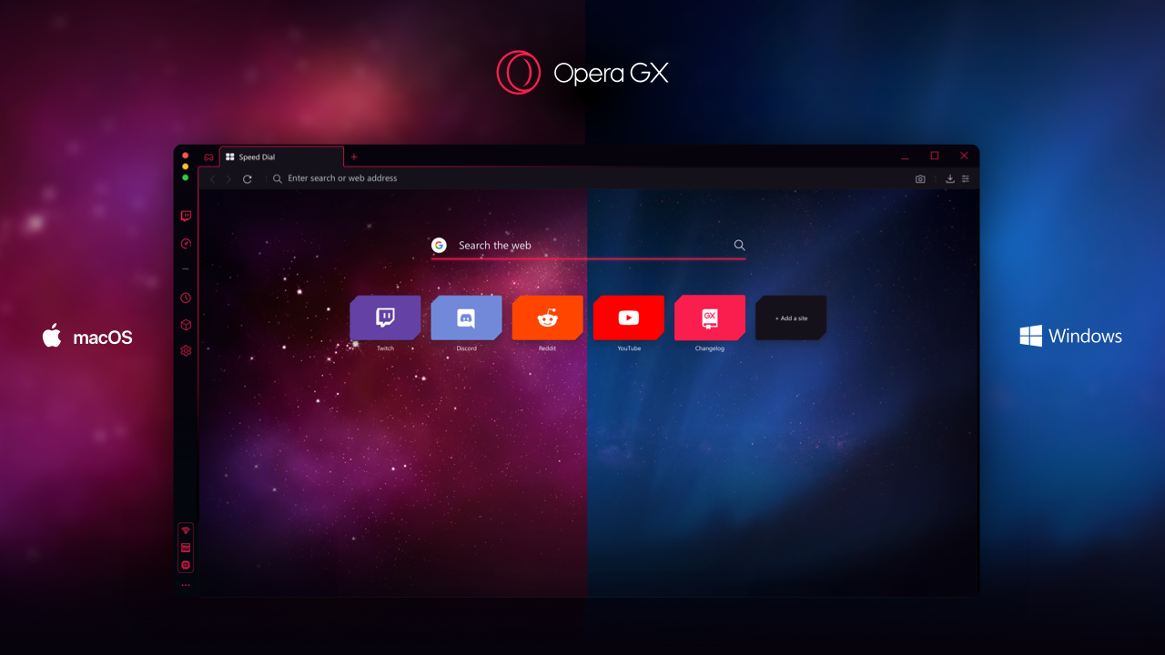 Opera GX, the world's first gaming browser is now available on both MacOS and Windows