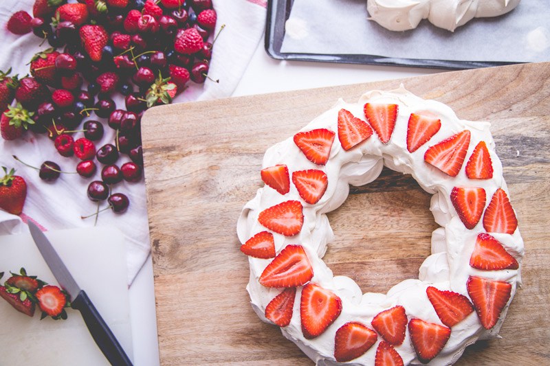 Sweet Magazine - Christmas Berry Pavlova Wreath