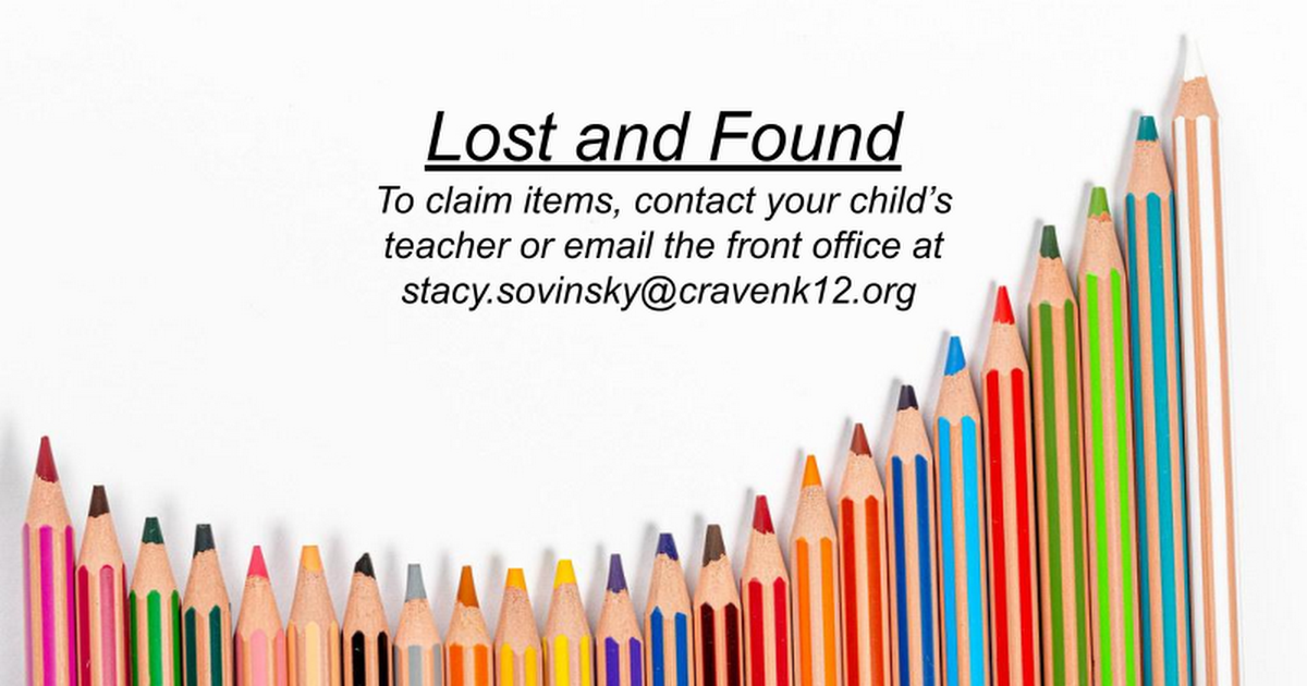 Lost and Found Items in the school