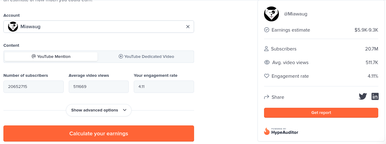 Perkiraan jumlah pendapatan MiawAug dari Adsense