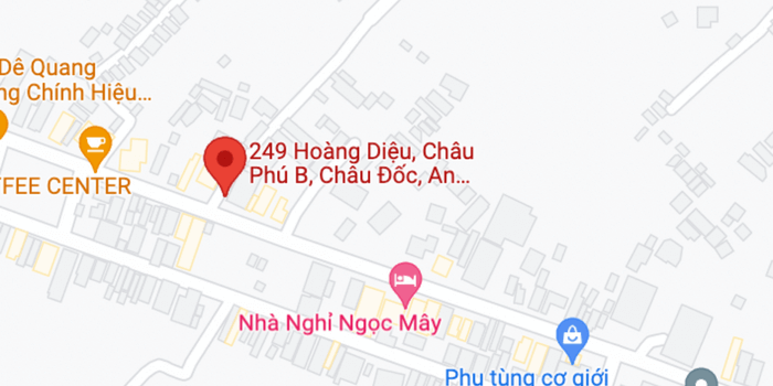 Điểm đón/trả khách hàng bên trên Châu Đốc