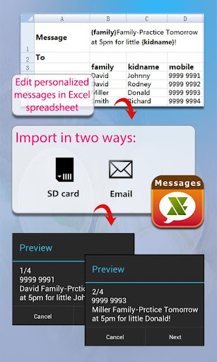 ExcelSMS - Group Text Tools apk