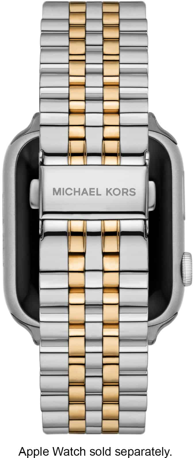 Gold-and Silver stainless steel luxury Apple Watch case by Michael Kors
