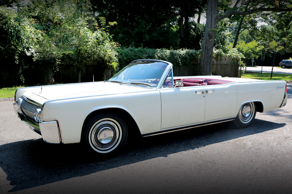 1963 Lincoln Continental used to carry John and Jackie Kennedy and Governor John Connally to the Carswell Air Force Base for JFK’s final flight. This historical, one-of-a-kind car sold for $324,625 at RR Auction.