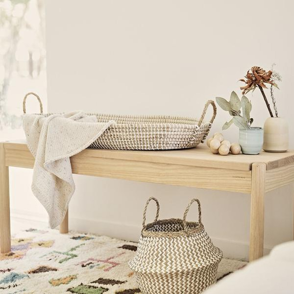 Glovimex Seagrass Baby Changing Baskets