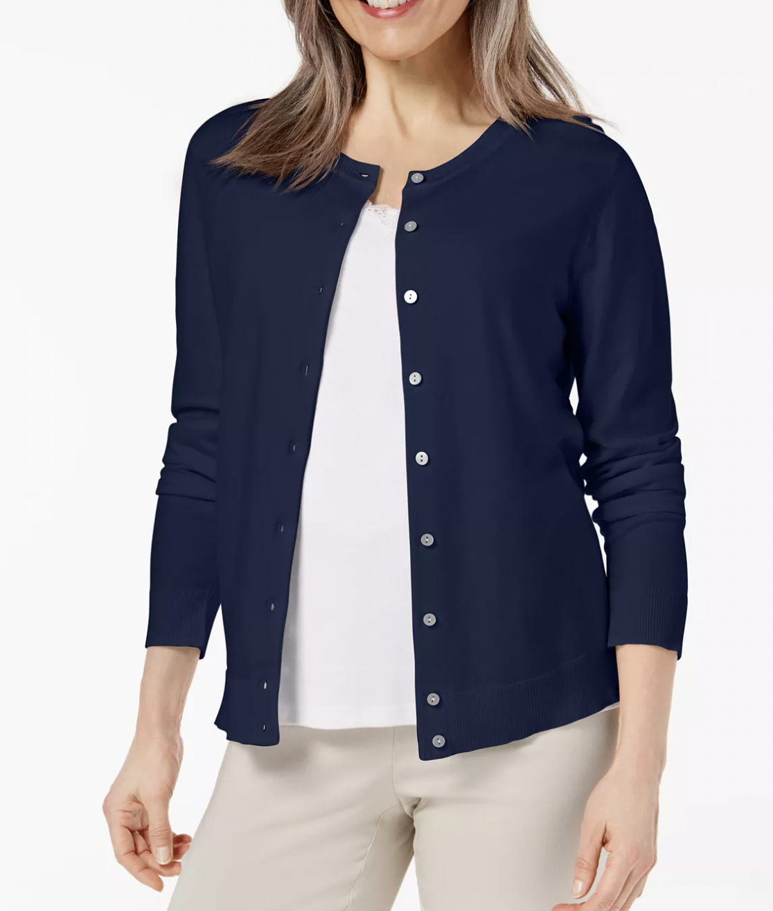 Karen Scott Women's Zip Cardigan, Created for Macy's - Macy's