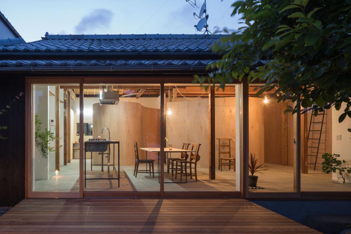 desain rumah bambu jepang modern