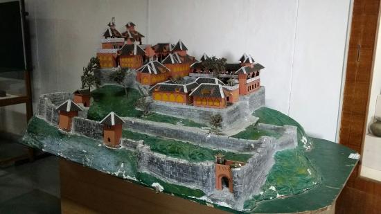 This represents the dummy Model of the Kangra Fort.

