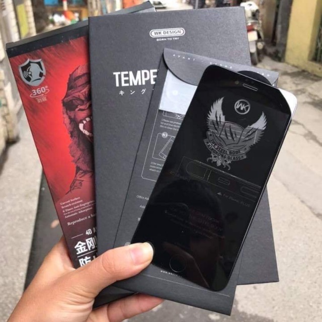 Kính cường lực TSM-Case Full chống nhìn trộm cho iPhone 7, 8 Plus