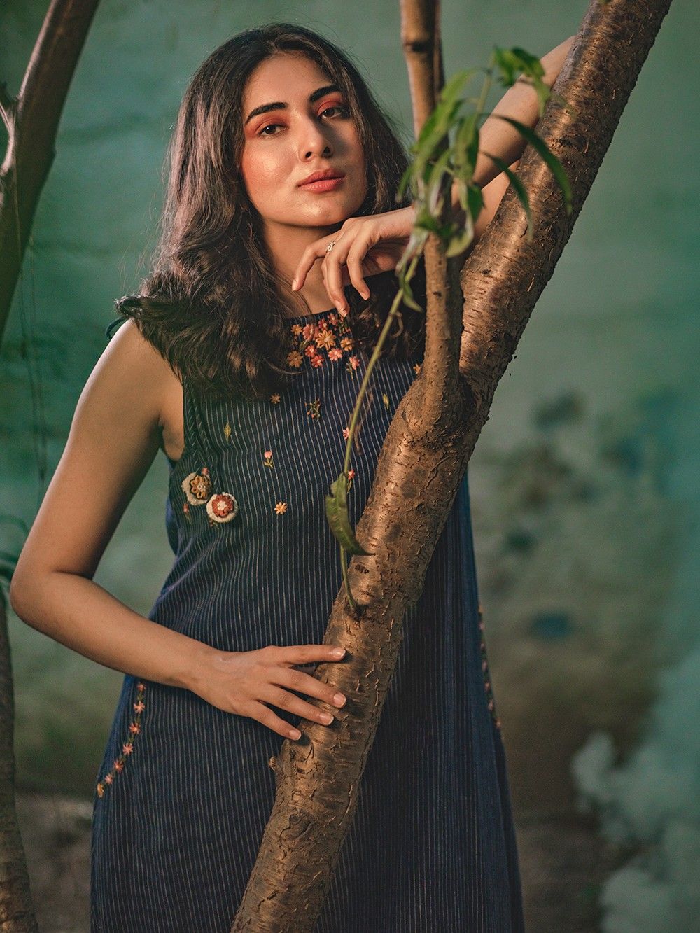 the loom - Blue Cotton Dress