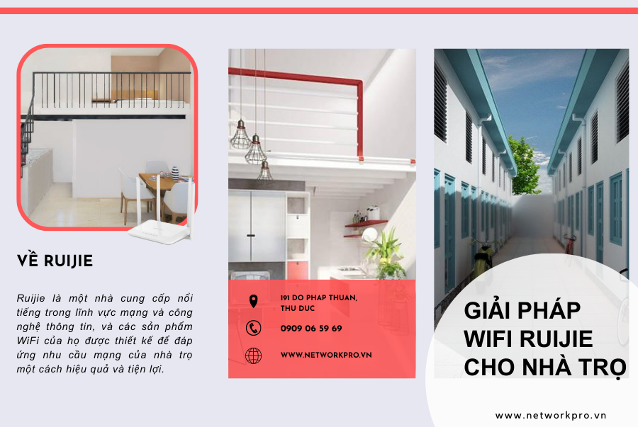 Giải pháp wifi Ruijie cho nhà trọ | NetworkPro.vn