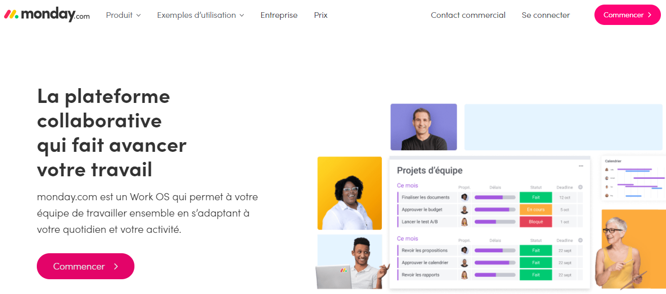 Gestion de projet Monday.com