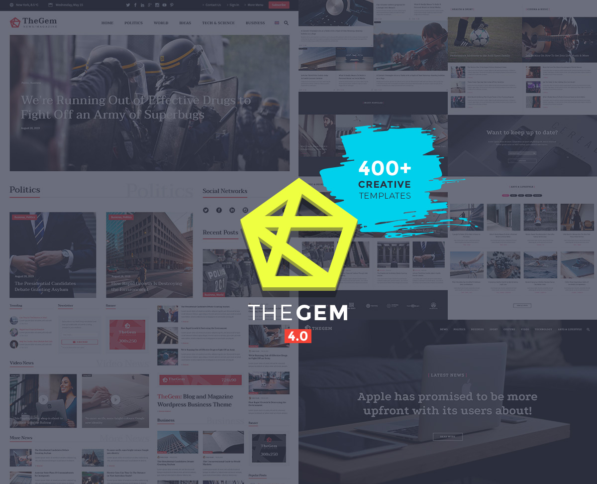 TheGem - tema de WordPress de noticias rápidas