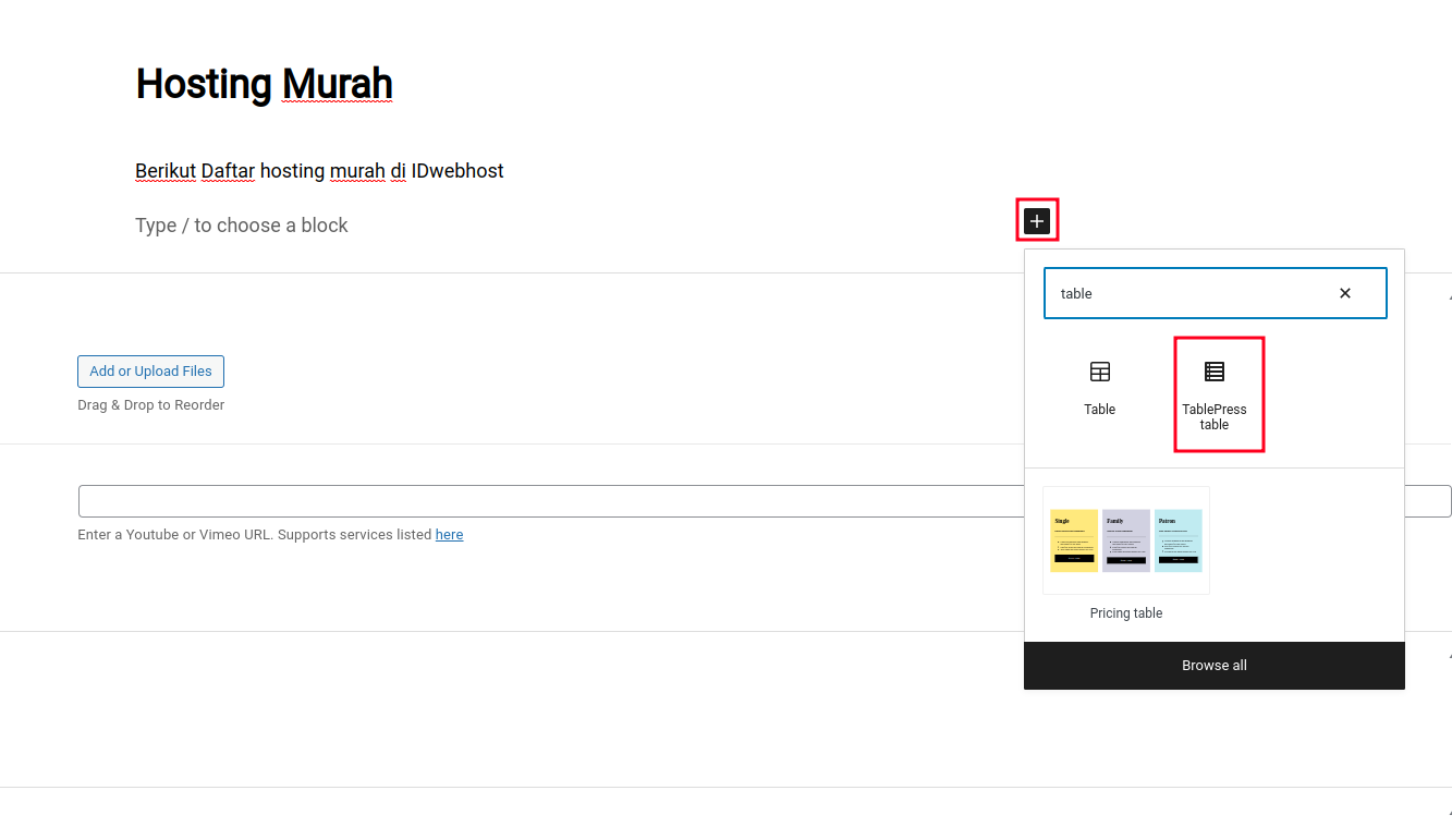 Cara Membuat Tabel Responsif di WordPress
