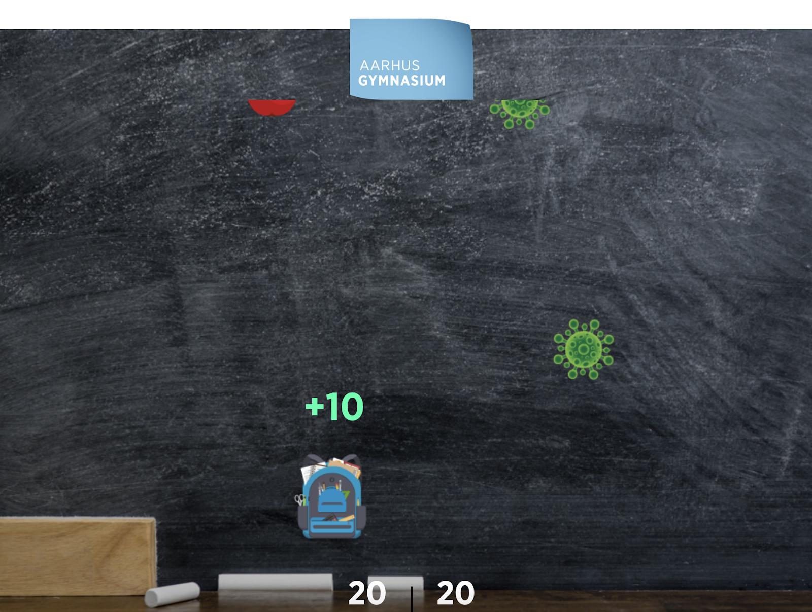 Aarhus Gymnasium - Drop game - Playable.    Back-to-school campaign example