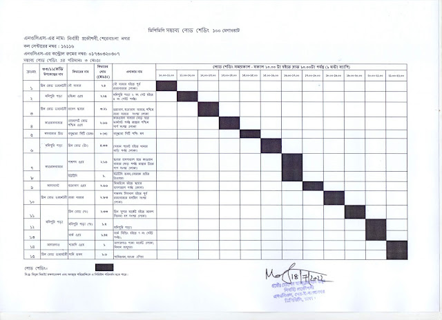 Sher-E-Bangla Nagar Load Shedding Schedule DPDC