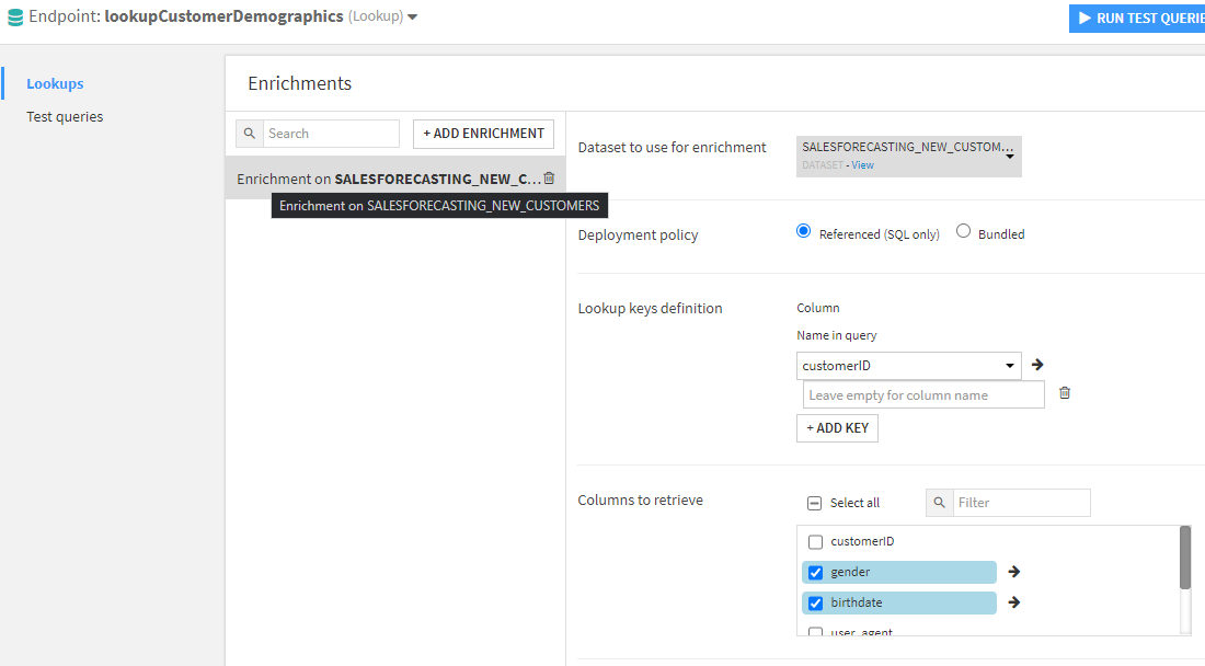 data extraction endpoints