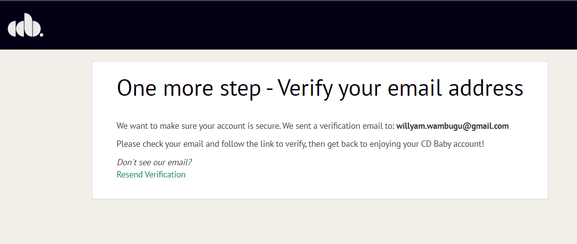 email Verification Complete