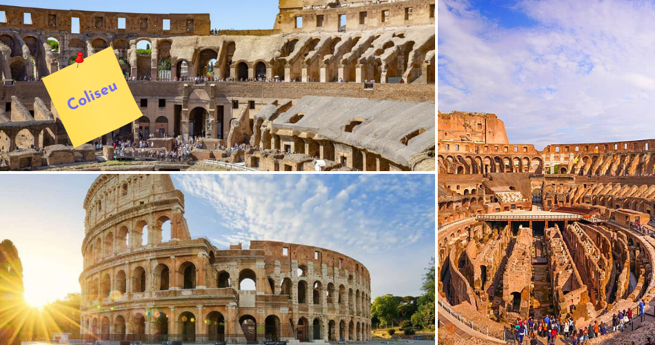 O Monumento Romano Coliseu. 